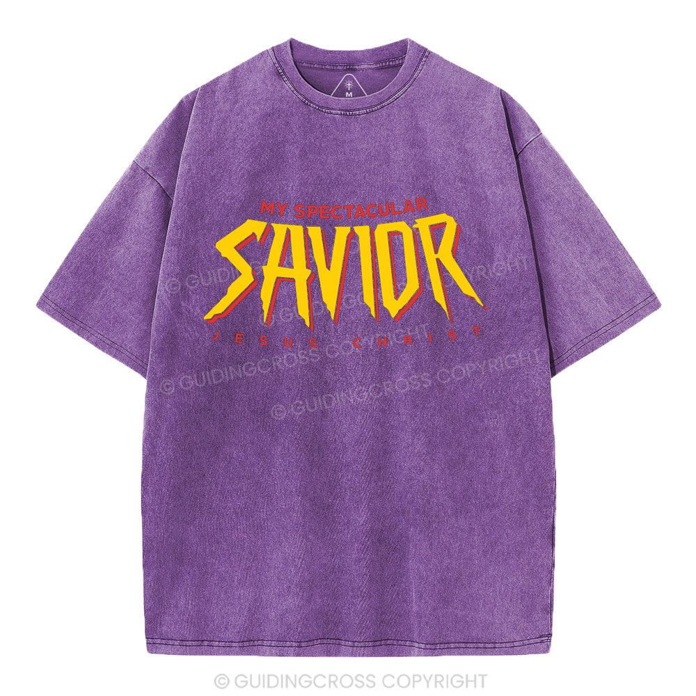 My Spectacular Savior Christian Washed T-Shirt