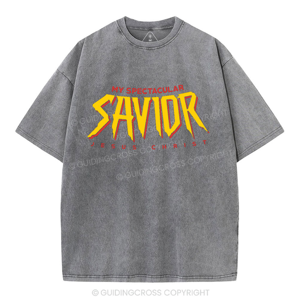 My Spectacular Savior Christian Washed T-Shirt