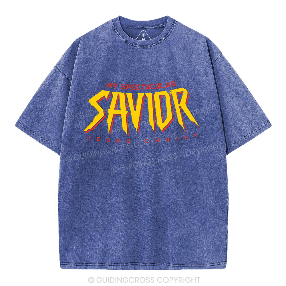 My Spectacular Savior Christian Washed T-Shirt