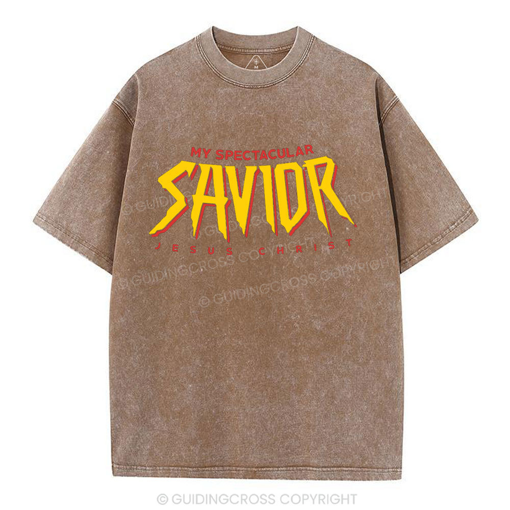 My Spectacular Savior Christian Washed T-Shirt
