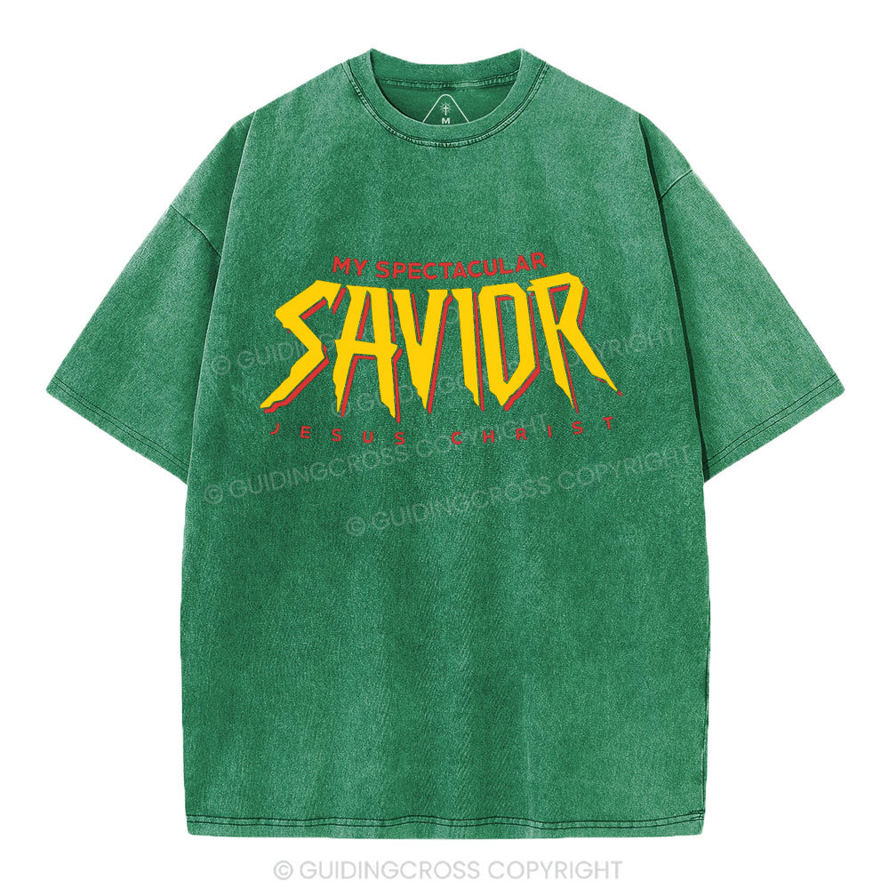 My Spectacular Savior Christian Washed T-Shirt