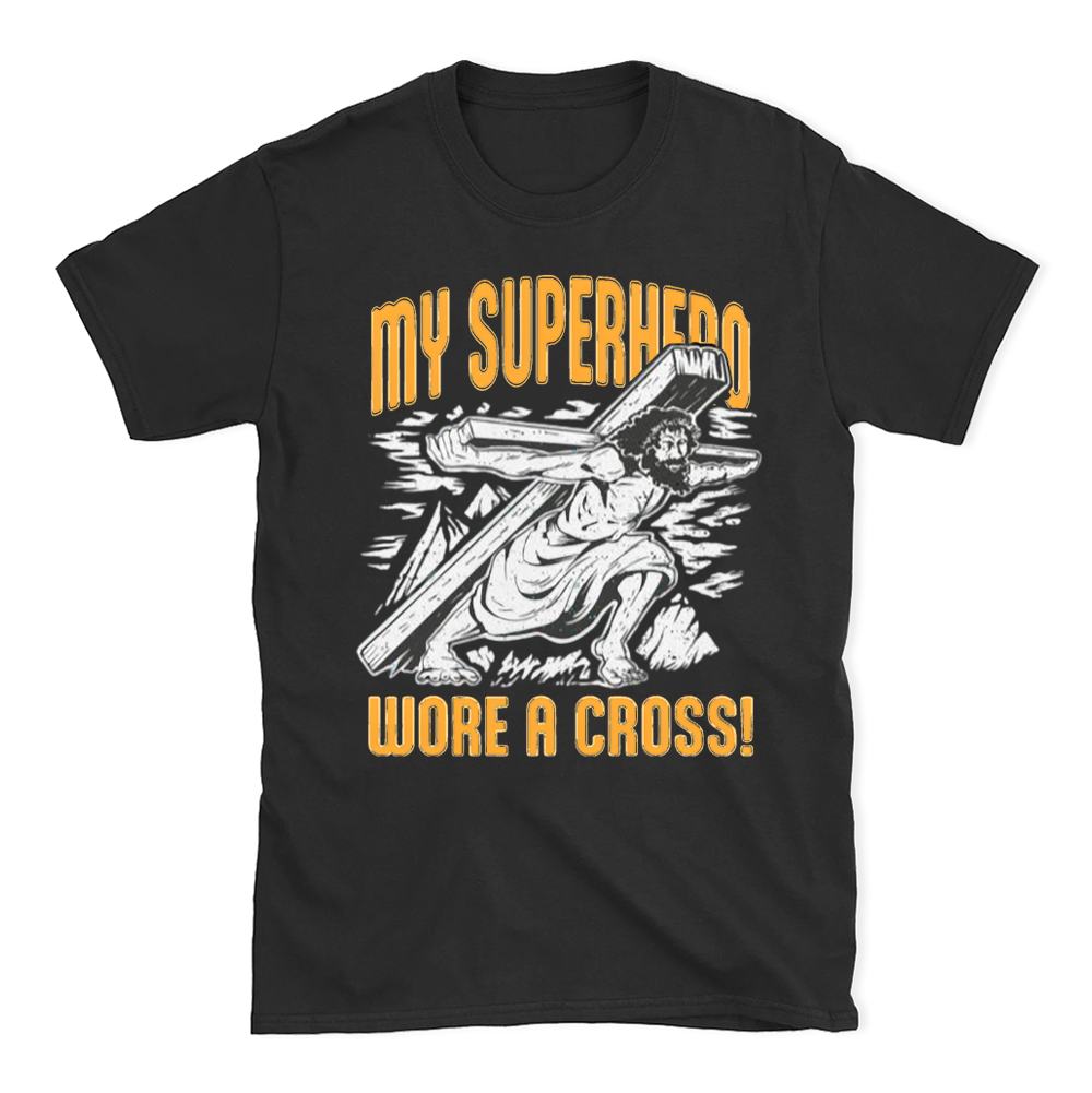 My Superherd Wore A Cross Chrisrtian T-Shirt Sale - GuidingCross