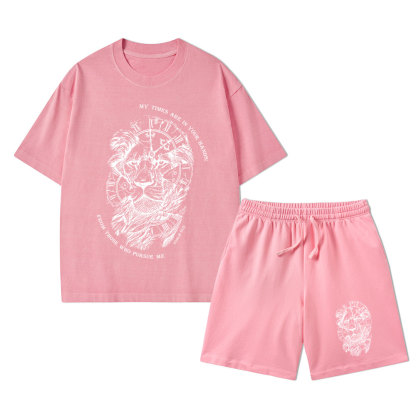 My Times Are In Your Hands Christian Washed T-Shirt & Shorts