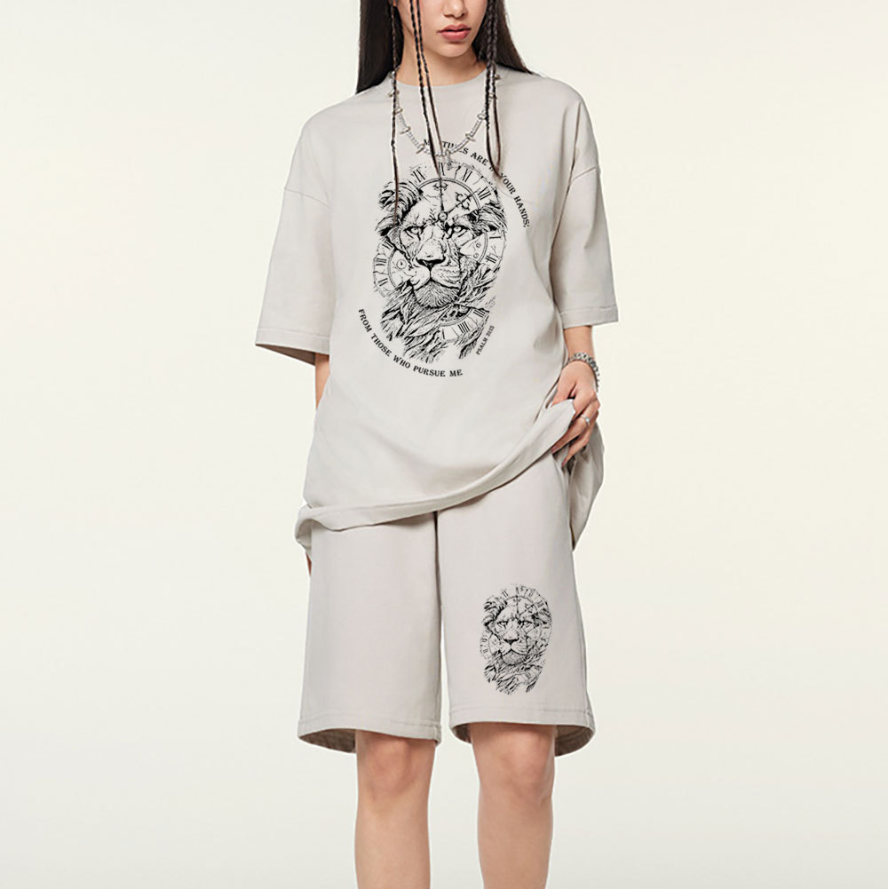 My Times Are In Your Hands Christian Washed T-Shirt & Shorts