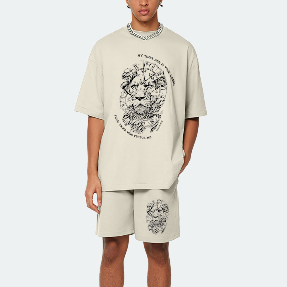 My Times Are In Your Hands Christian Washed T-Shirt & Shorts