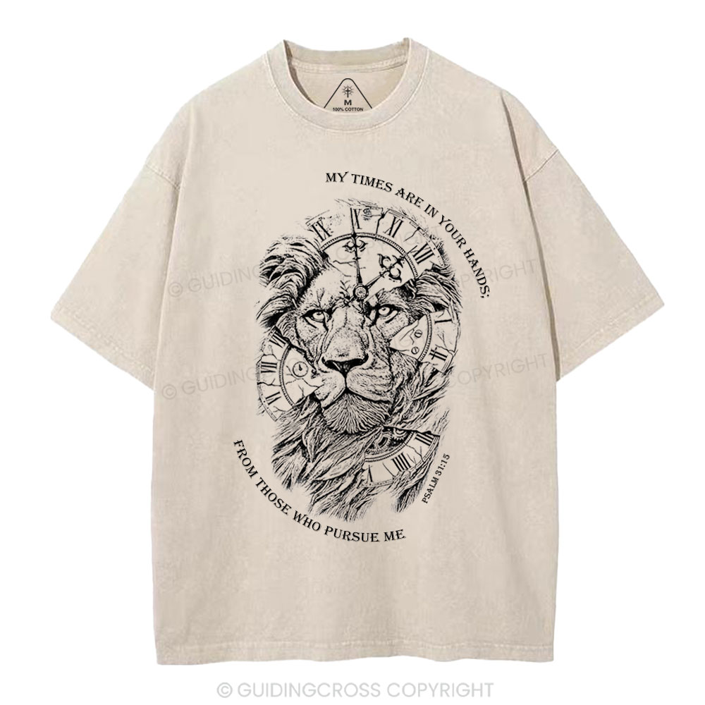 My Times Are In Your Hands Christian Washed T-Shirt