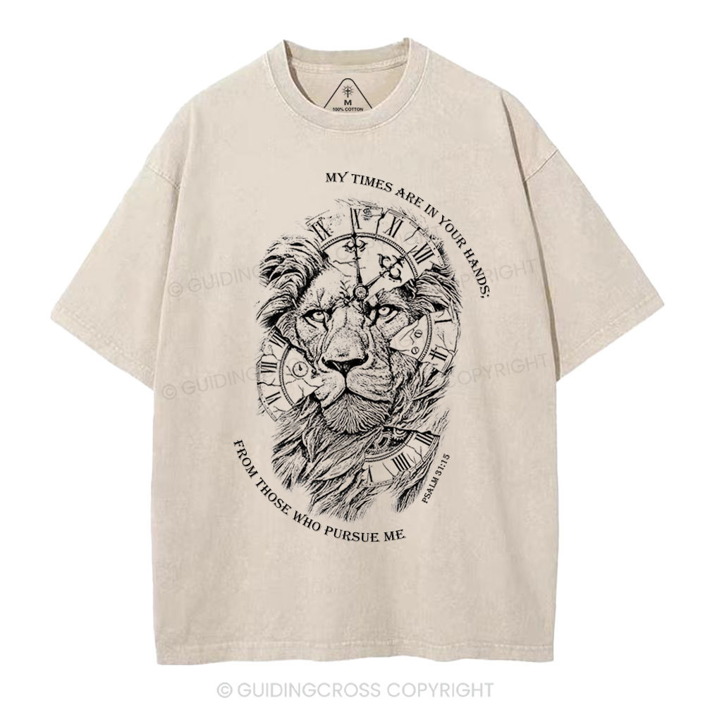 My Times Are In Your Hands Christian Washed T-Shirt