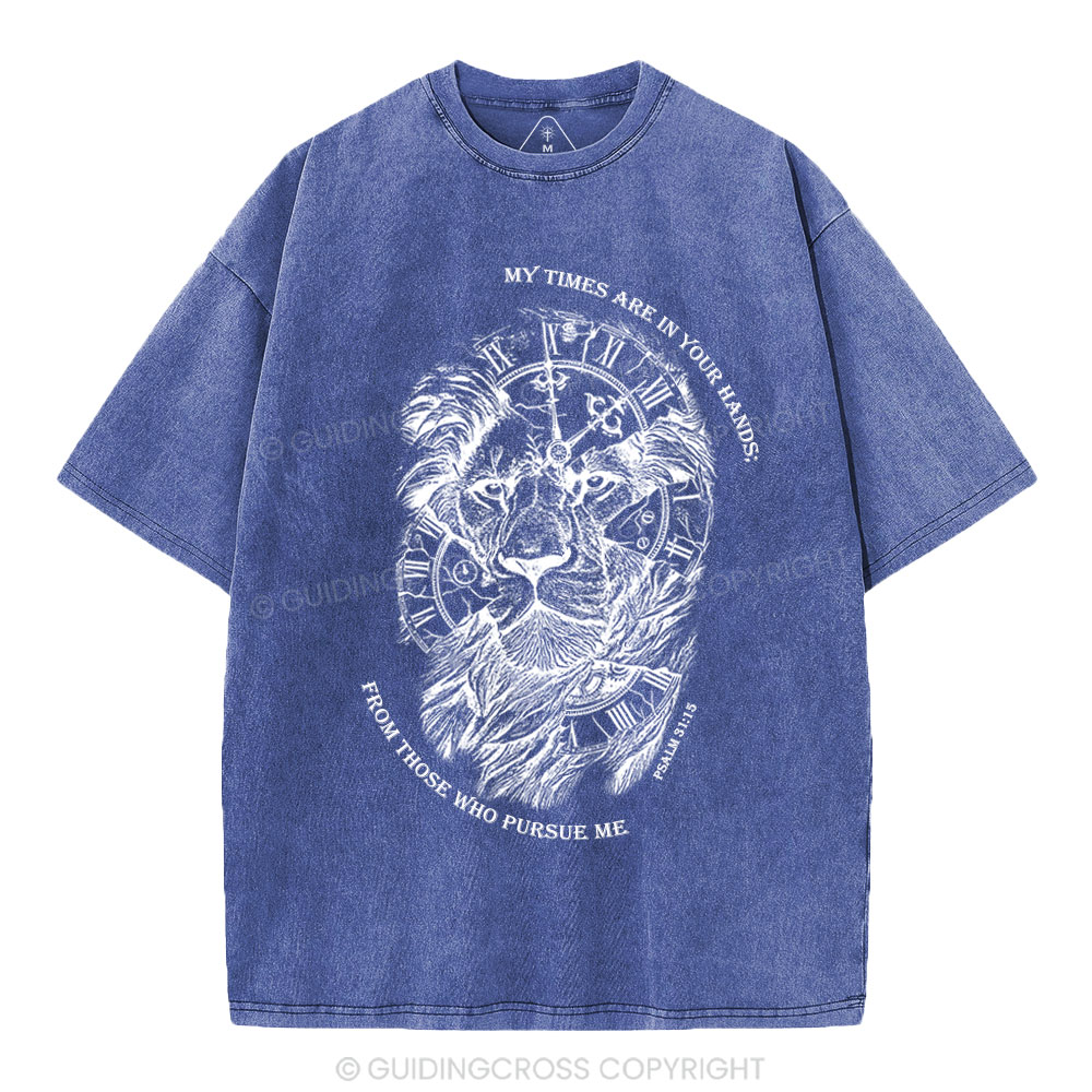 My Times Are In Your Hands Christian Washed T-Shirt