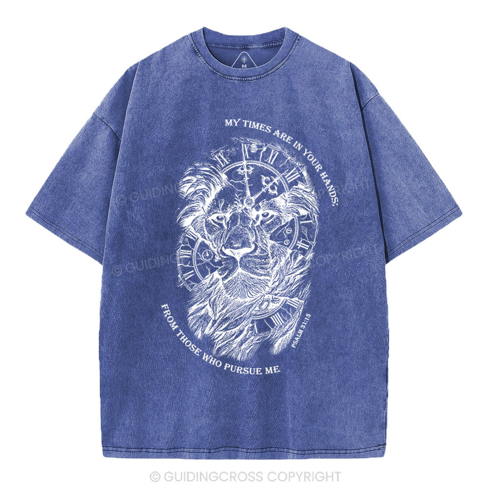 My Times Are In Your Hands Christian Washed T-Shirt