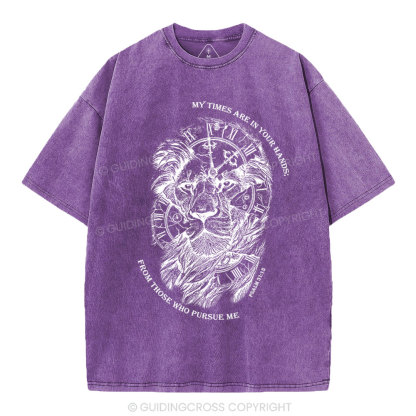 My Times Are In Your Hands Christian Washed T-Shirt