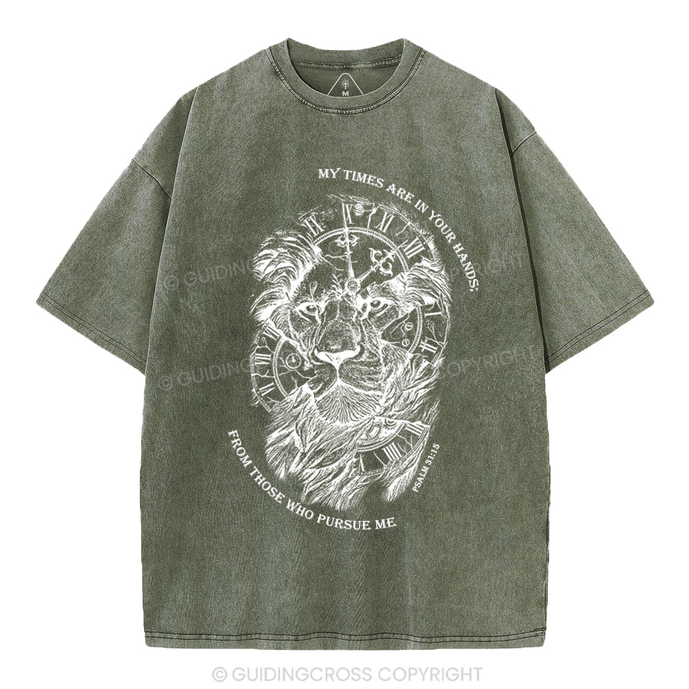 My Times Are In Your Hands Christian Washed T-Shirt