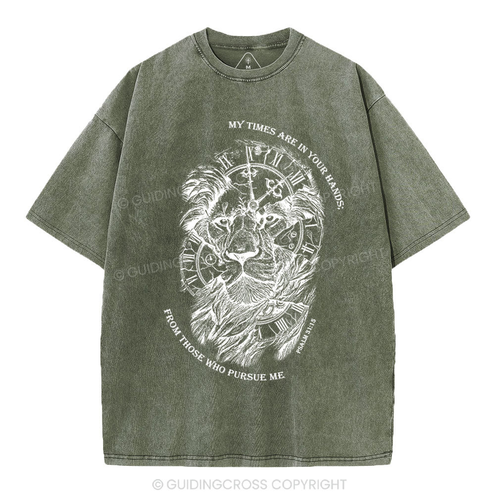 My Times Are In Your Hands Christian Washed T-Shirt