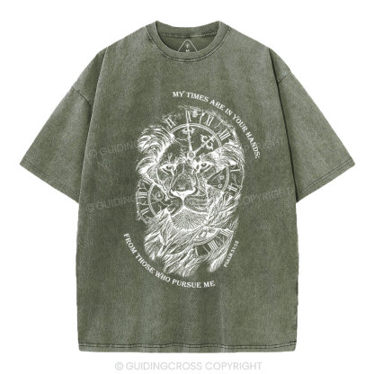 My Times Are In Your Hands Christian Washed T-Shirt