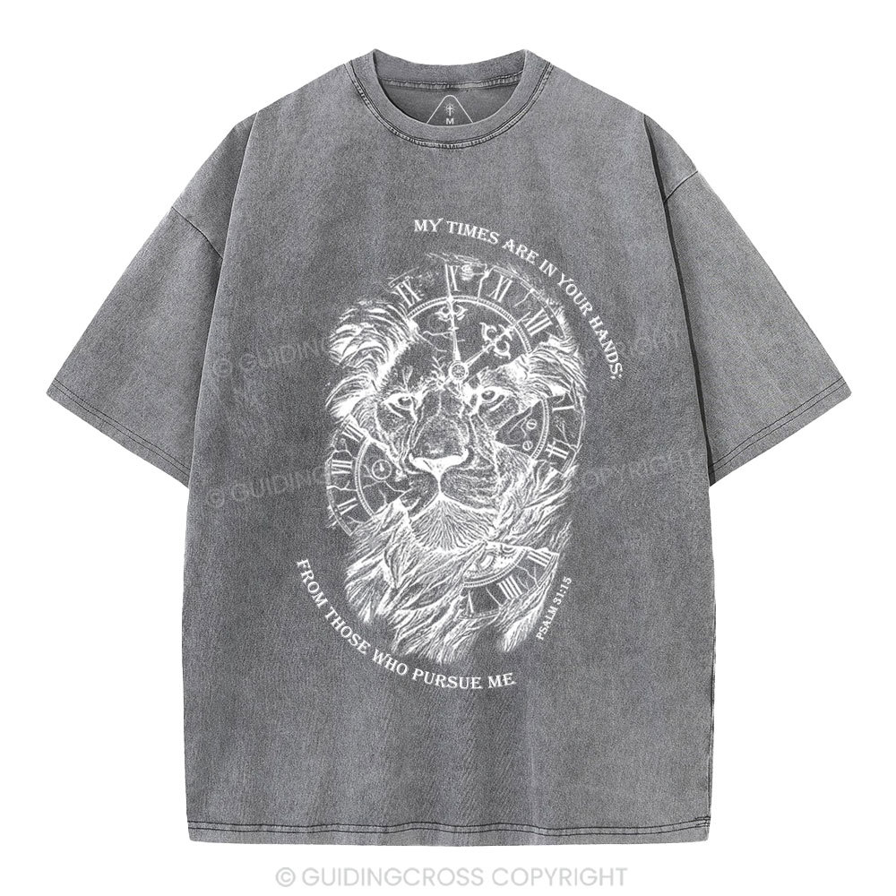 My Times Are In Your Hands Christian Washed T-Shirt