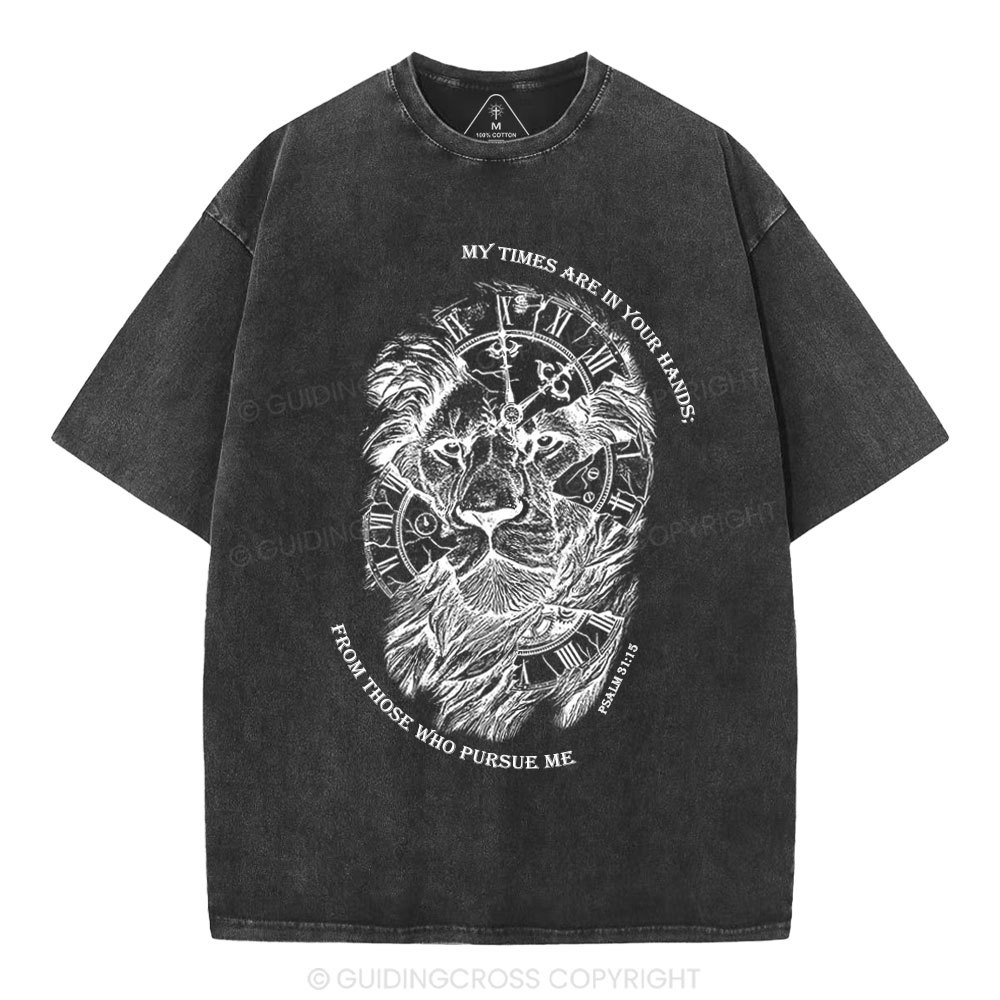 My Times Are In Your Hands Christian Washed T-Shirt