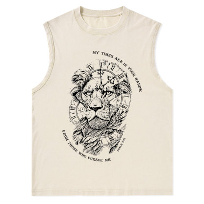 My Times Are In Your Hands Christian Washed Tank Top