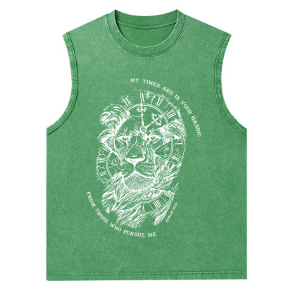 My Times Are In Your Hands Christian Washed Tank Top