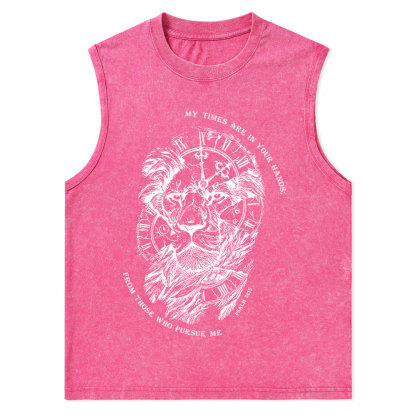 My Times Are In Your Hands Christian Washed Tank Top