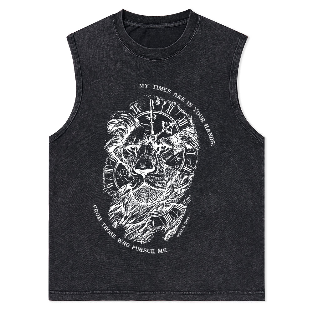 My Times Are In Your Hands Christian Washed Tank Top