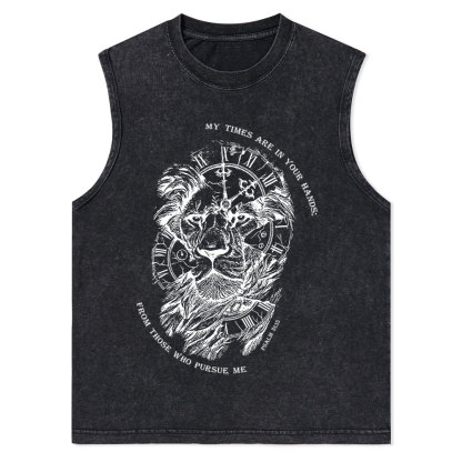 My Times Are In Your Hands Christian Washed Tank Top