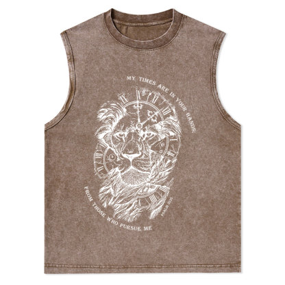 My Times Are In Your Hands Christian Washed Tank Top
