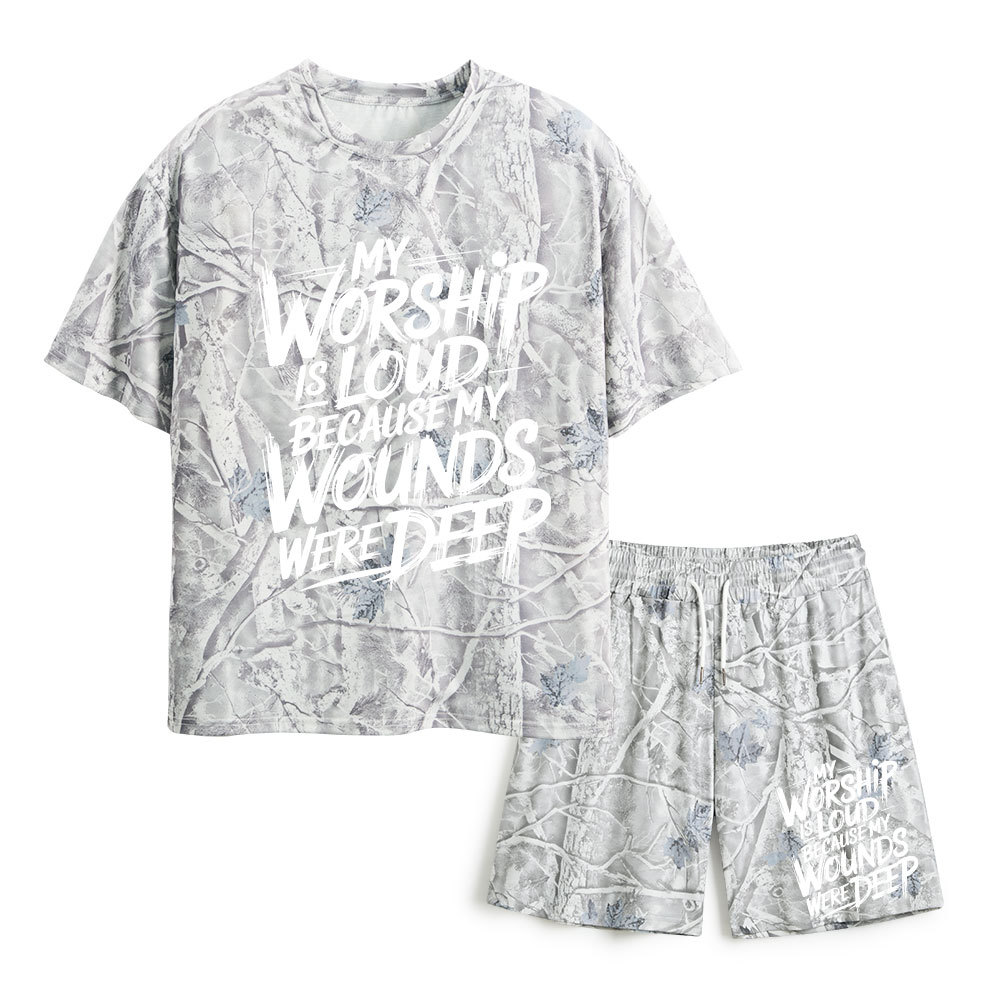 Sample --- Christian Camo T-Shirt & Shorts