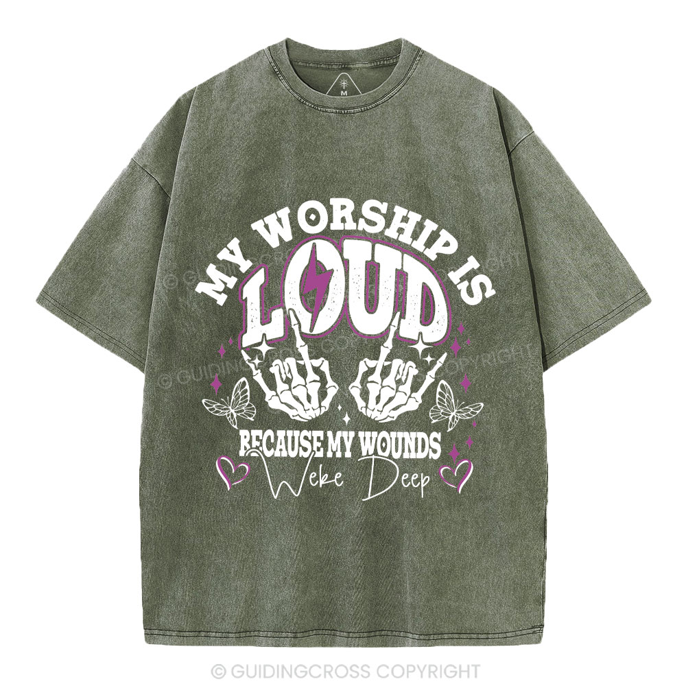 My Worship Is Lord Christian Washed T-Shirt