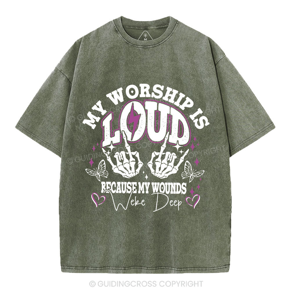 My Worship Is Lord Christian Washed T-Shirt