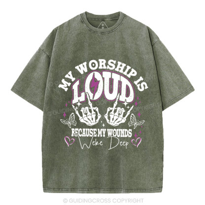My Worship Is Lord Christian Washed T-Shirt