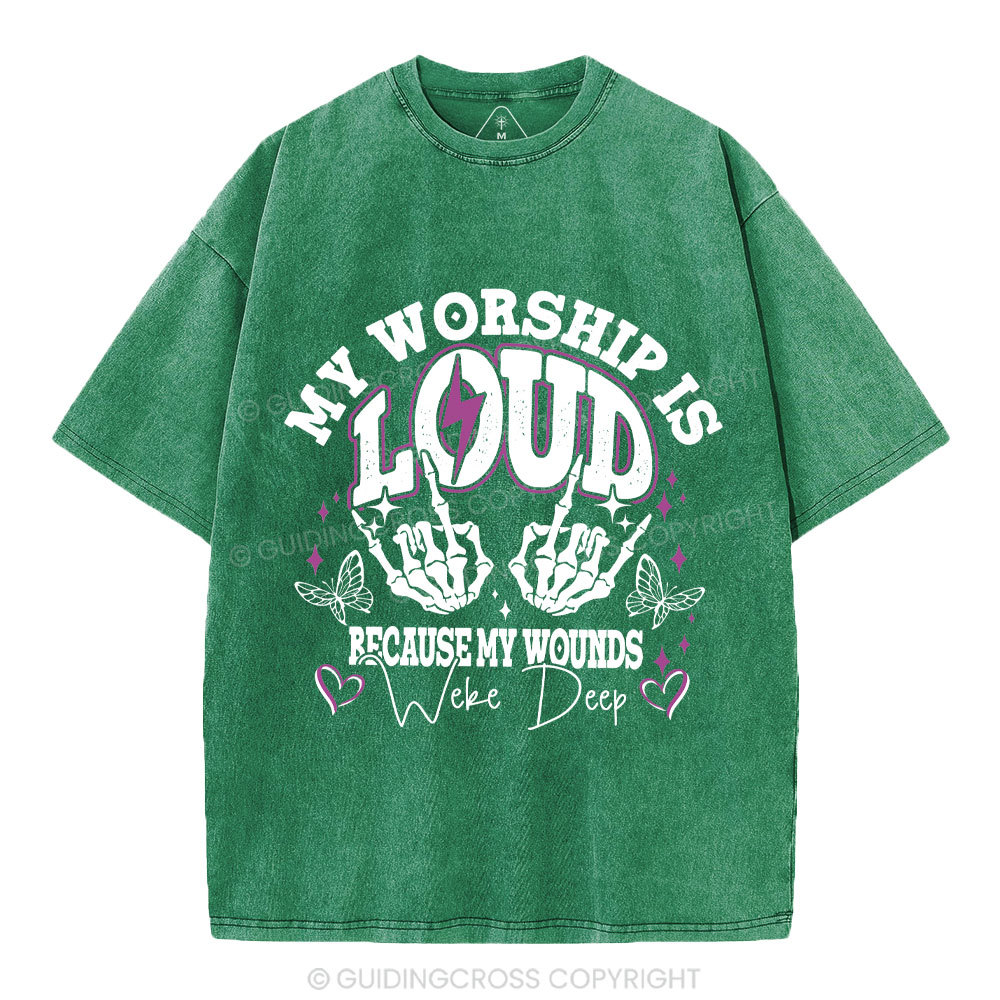 My Worship Is Lord Christian Washed T-Shirt
