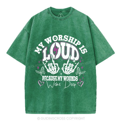 My Worship Is Lord Christian Washed T-Shirt