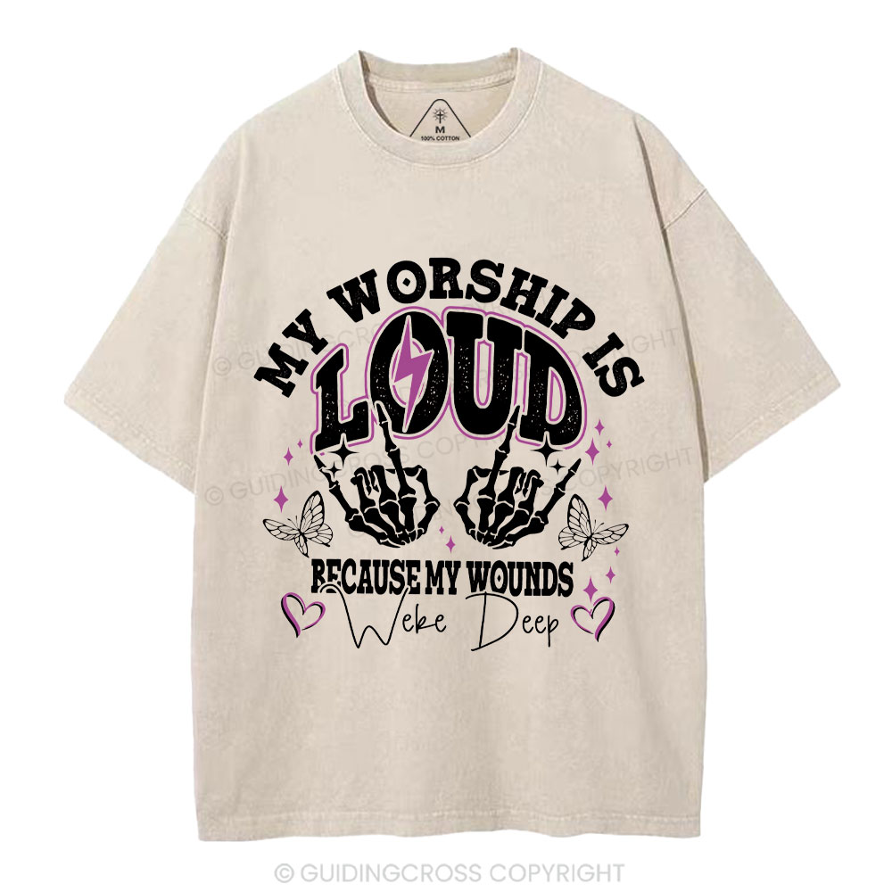 My Worship Is Lord Christian Washed T-Shirt