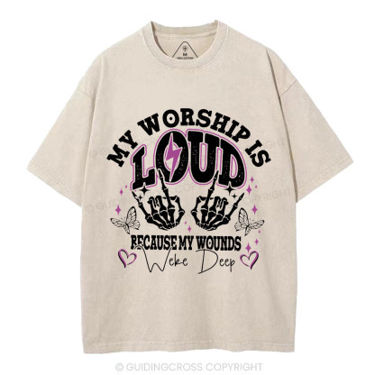 My Worship Is Lord Christian Washed T-Shirt