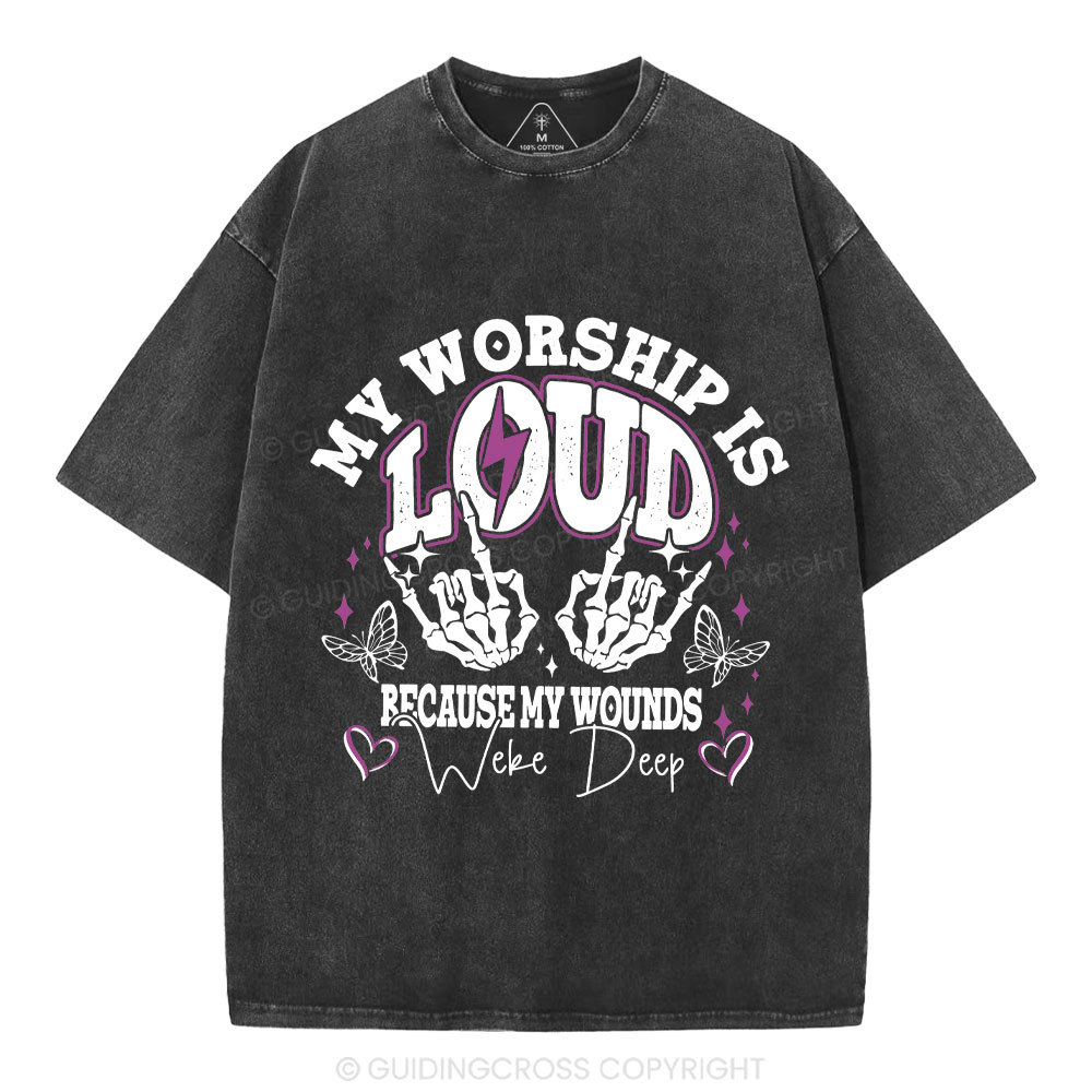 My Worship Is Lord Christian Washed T-Shirt