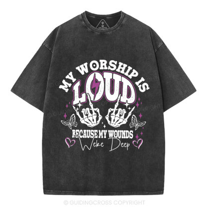 My Worship Is Lord Christian Washed T-Shirt