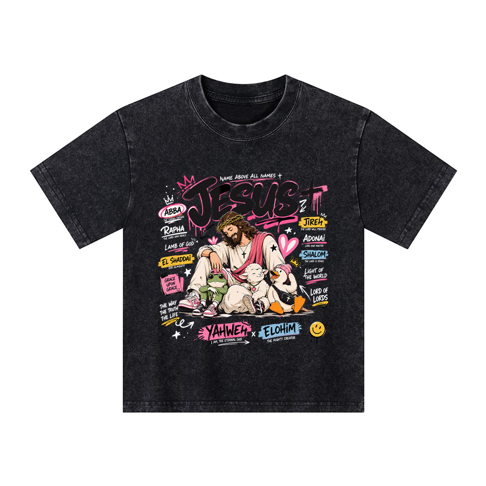 Name Above All Names Christian Washed T-Shirt