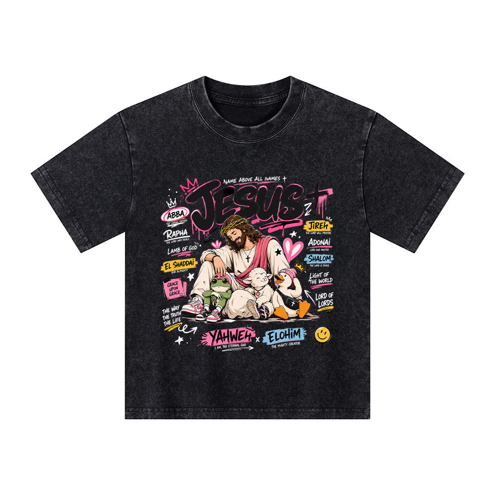 Name Above All Names Christian Washed T-Shirt