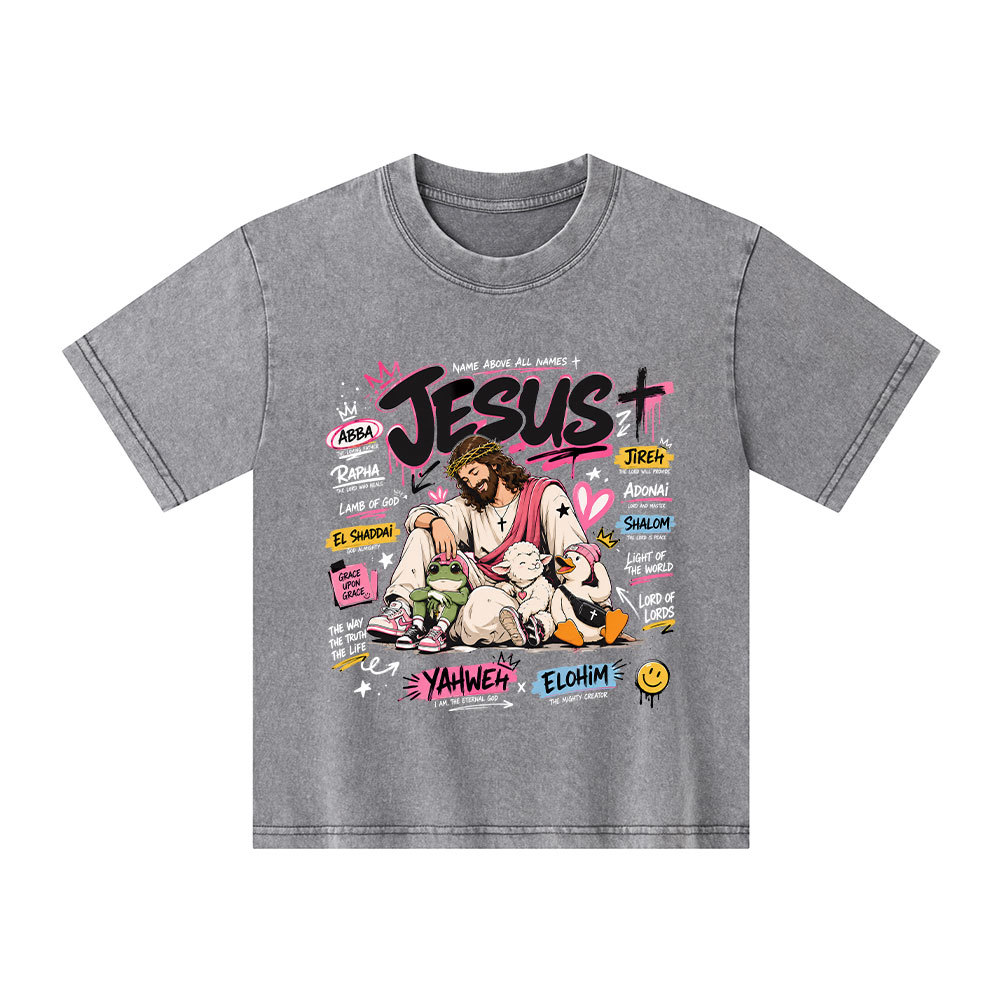 Name Above All Names Christian Washed T-Shirt