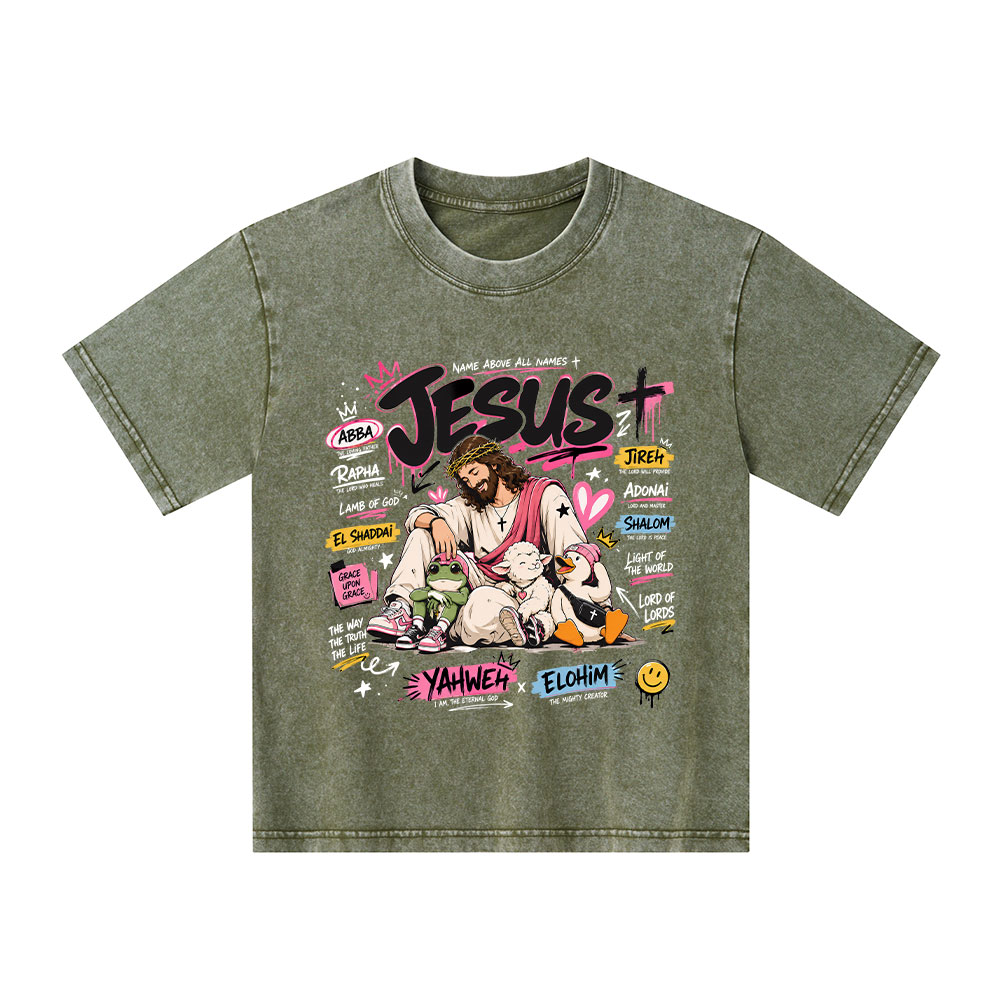 Name Above All Names Christian Washed T-Shirt