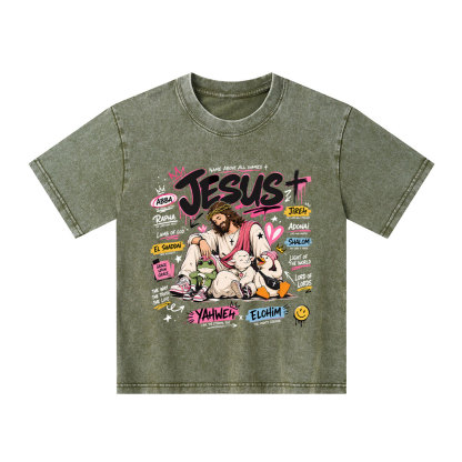 Name Above All Names Christian Washed T-Shirt
