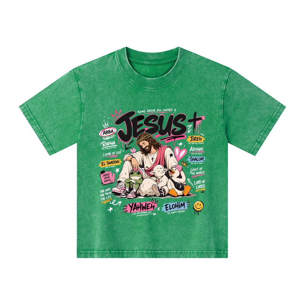 Name Above All Names Christian Washed T-Shirt