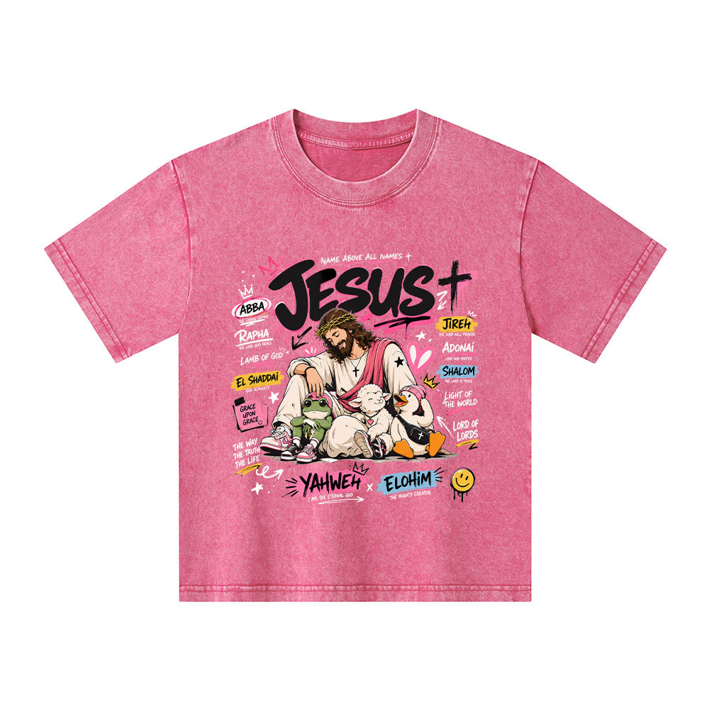 Name Above All Names Christian Washed T-Shirt