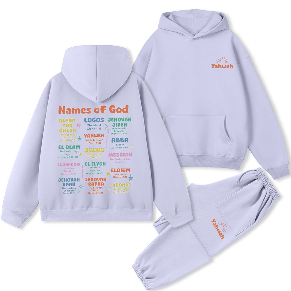Name Of God Christian Premium Fleece Hoodie Set