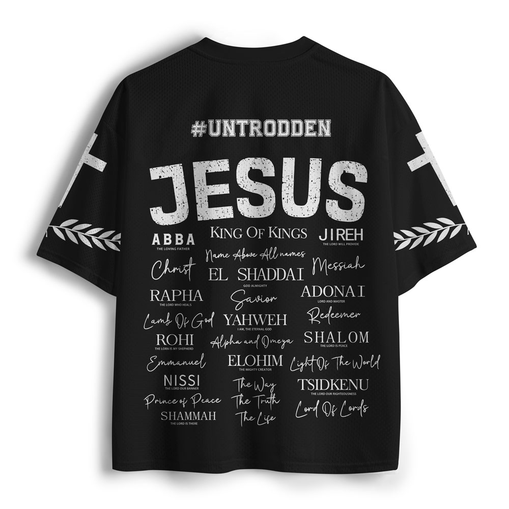 Names Of Jesus Christian Black Mesh Jersey