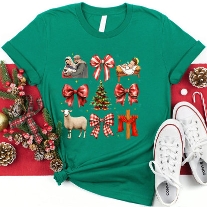 Nativity Scene Christian Christmas T-Shirt