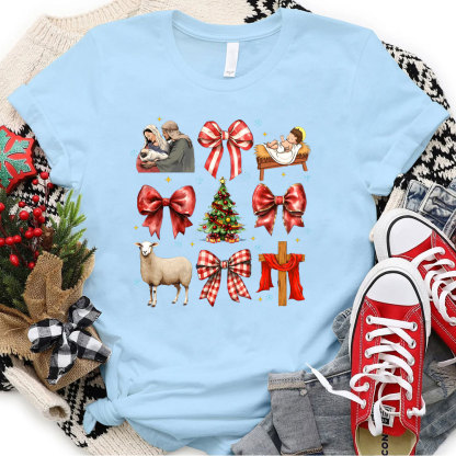 Nativity Scene Christian Christmas T-Shirt