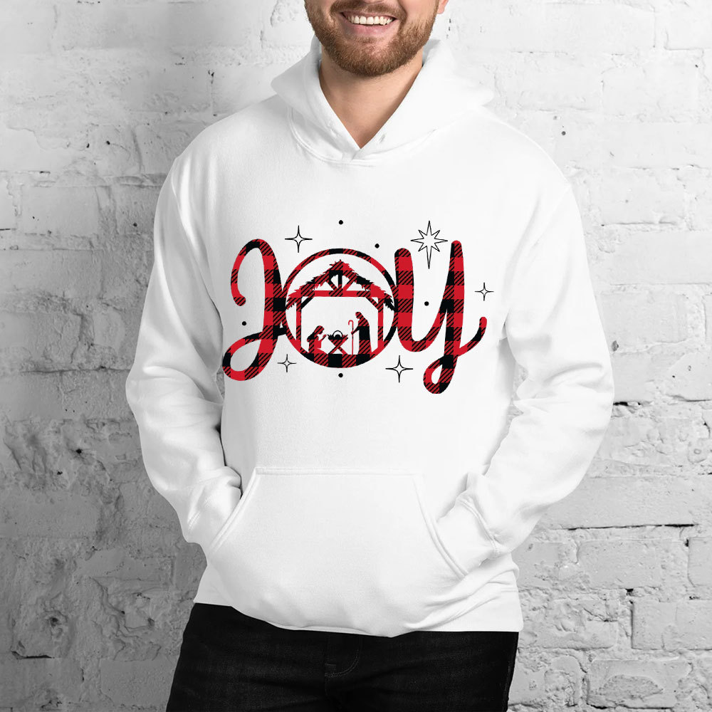 Nativity Scene Joy Christmas Hoodie