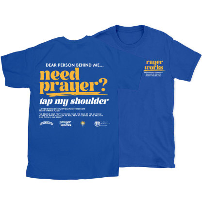 Need Prayer Tap My Shoulder Christian T-Shirt