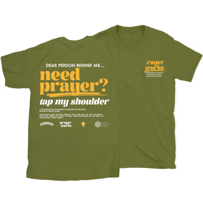 Need Prayer Tap My Shoulder Christian T-Shirt