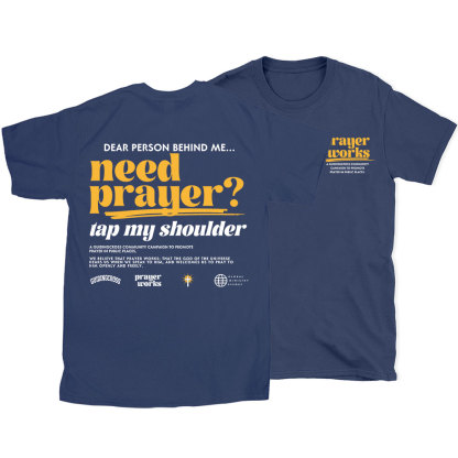 Need Prayer Tap My Shoulder Christian T-Shirt